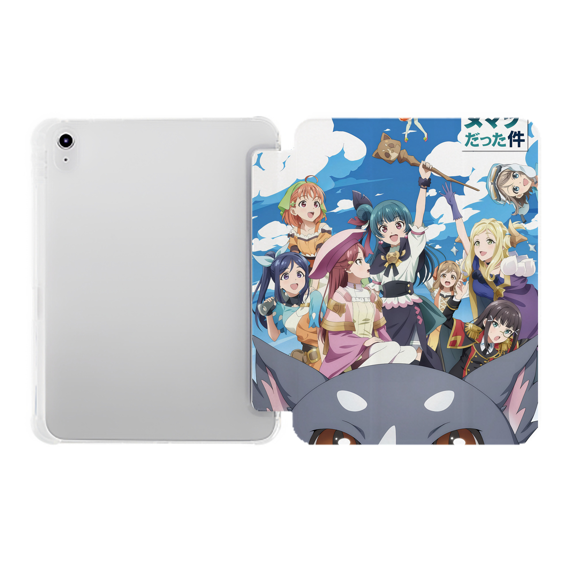 （画像用） 転スラ Regarding Reincarnated to Slime IPad ケース ペン収納付き 三つ折りスタンド PUレザー×シリコン 対応機種9.5/10.5/10.9インチ
